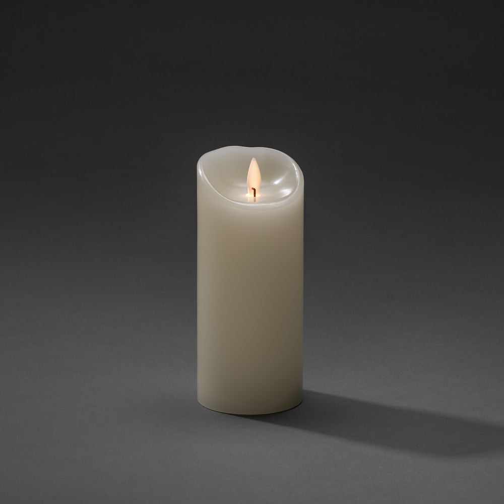 x3 Deluxe Wax Candles Ivory White