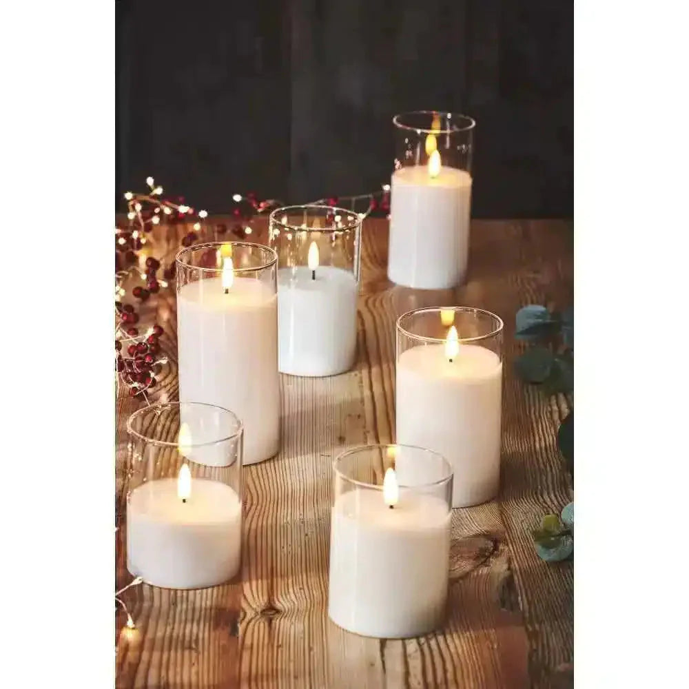 6x Starburst Tealights & 9x Glass Candle Pack