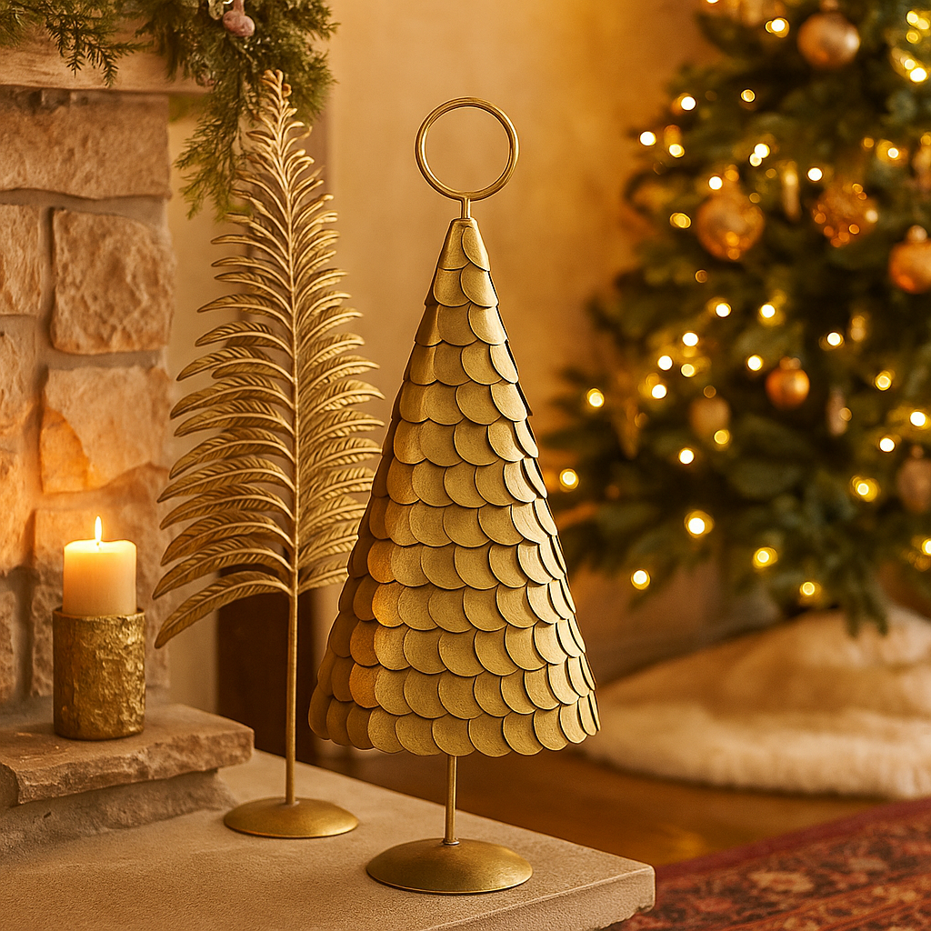 Gold Metal Disc Tree