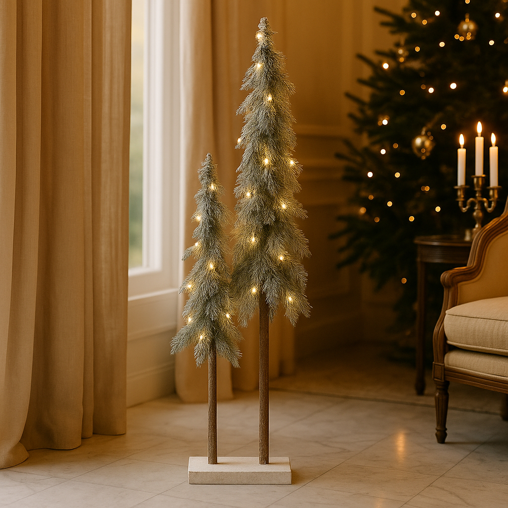 Small Light Up Trees On Base