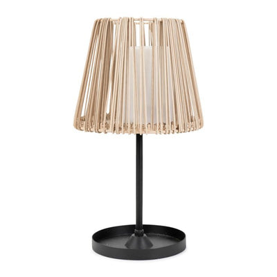 x3 Rattan Solar Table Lamp