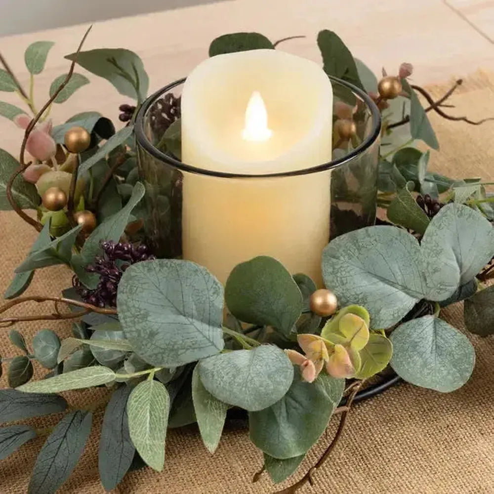 x2 Eucalyptus Candle Holder