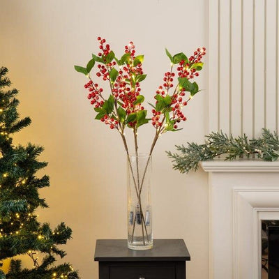x6 Pre-Lit Berry Stems