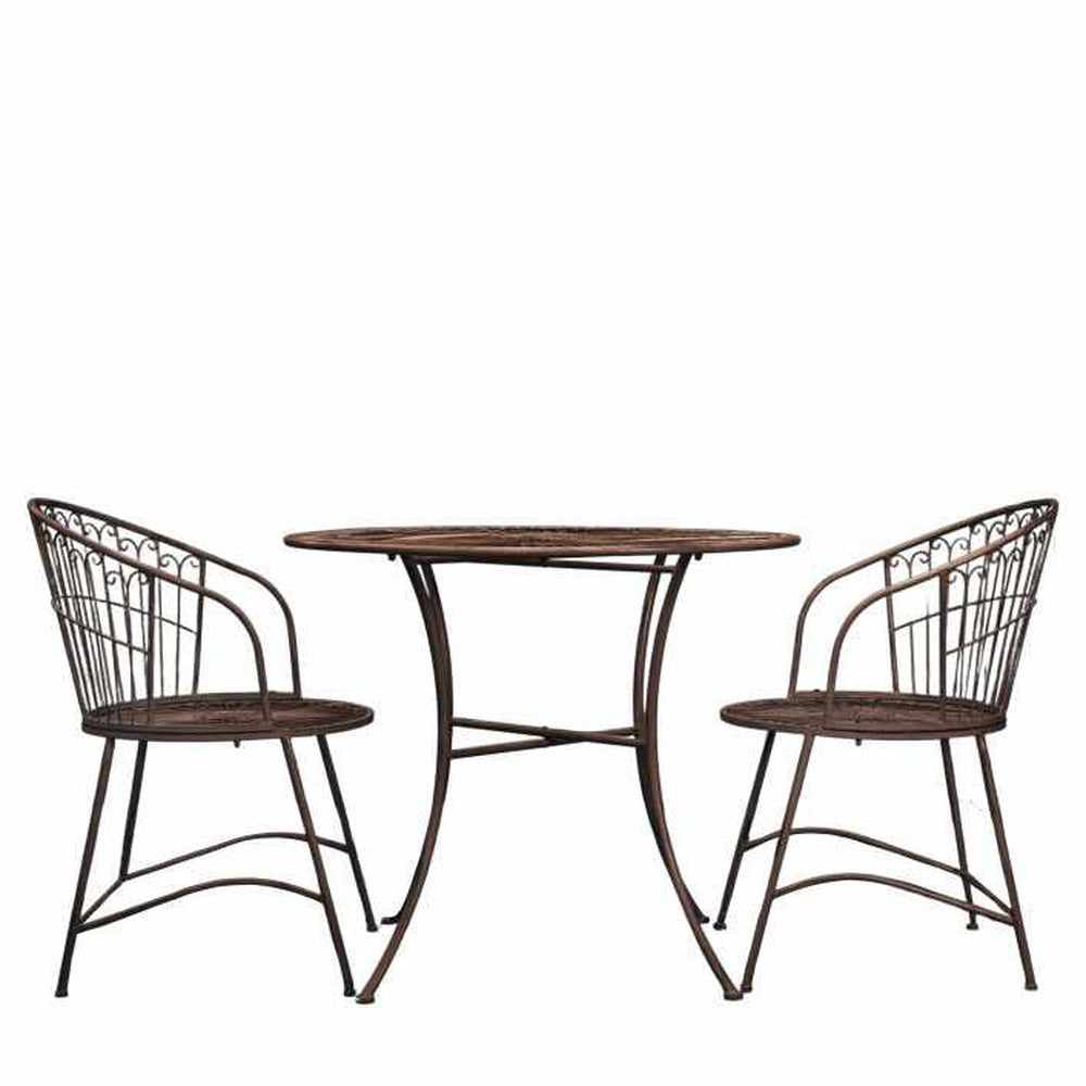 Angwin 2 Seater Bistro Set Noir