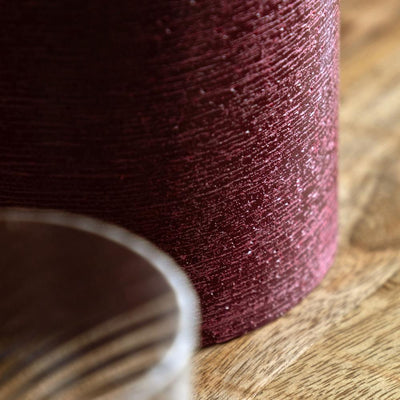 x3 3 Wick LED Candle Oxblood