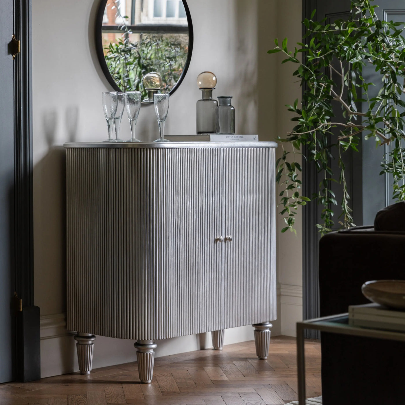 Jeeves Drinks Cabinet Silver