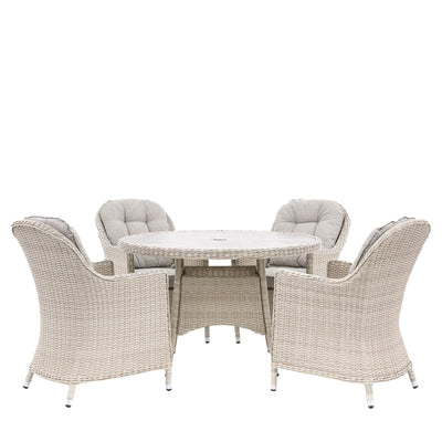 Holton 4 Seater Round Dining Set
