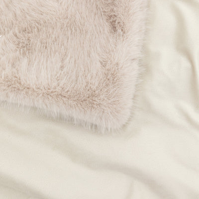x2 Maple Faux Fur Throw Large