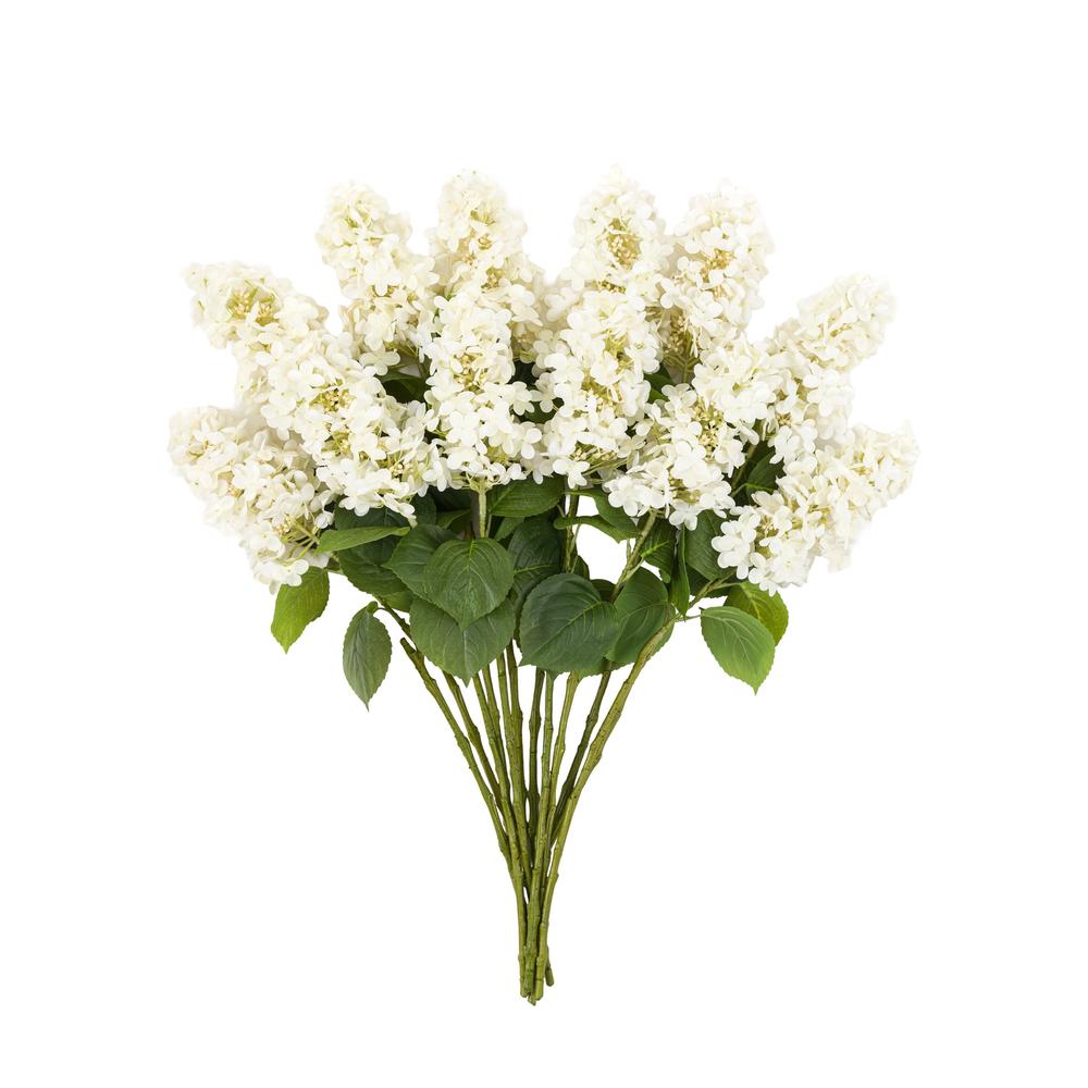 Vintage Cone Hydrangea Floral Bunch Ivory