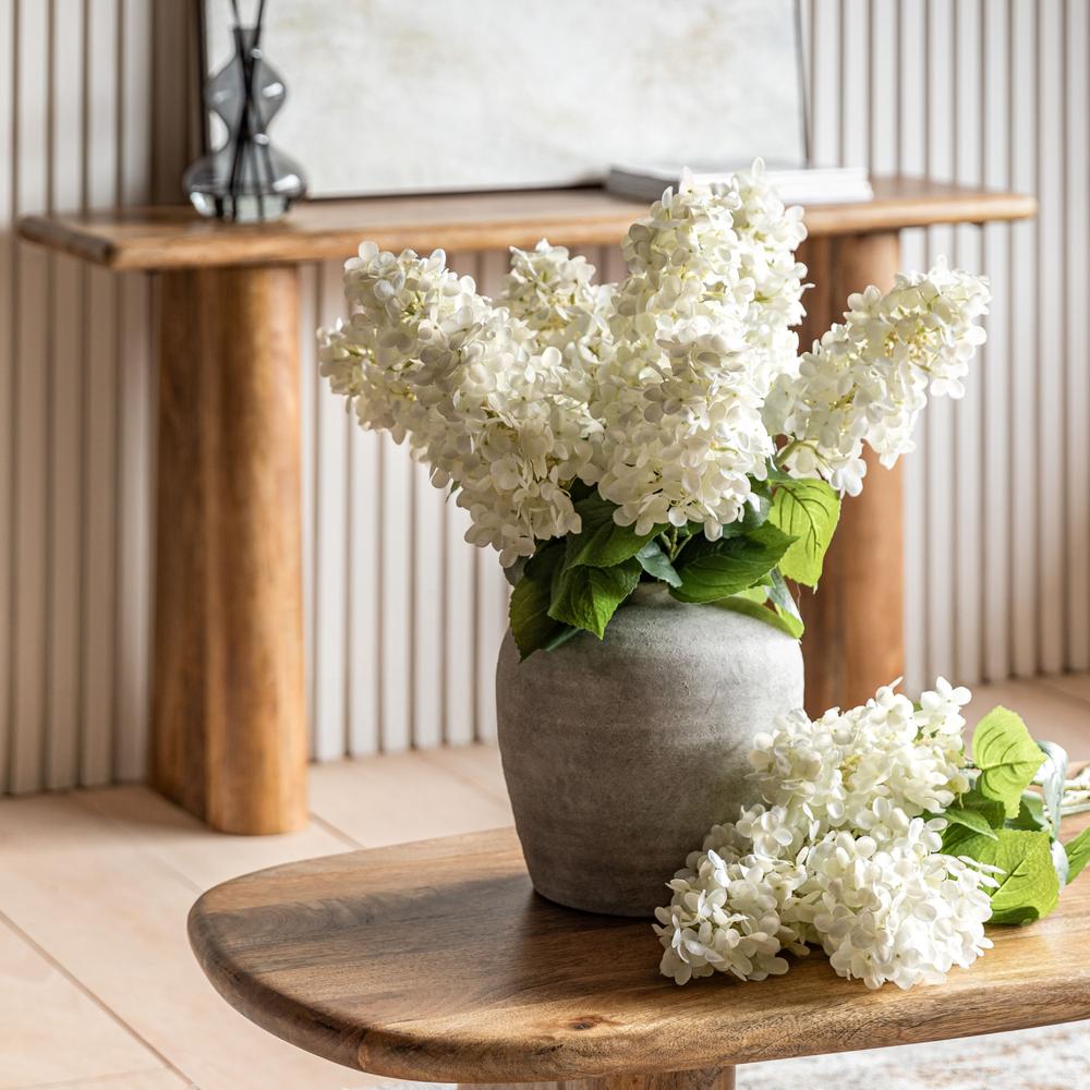 Vintage Cone Hydrangea Floral Bunch Ivory
