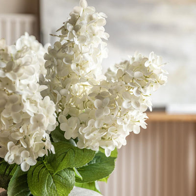 Vintage Cone Hydrangea Floral Bunch Ivory