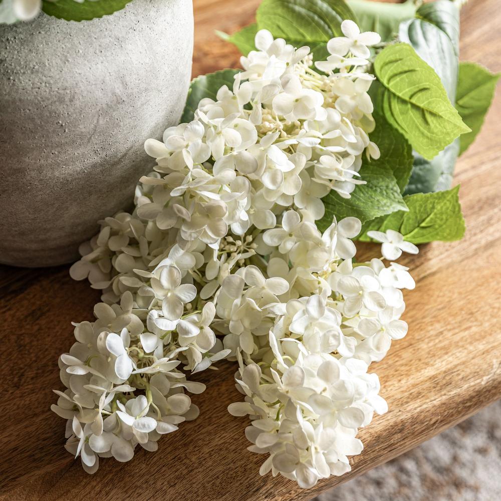 Vintage Cone Hydrangea Floral Bunch Ivory