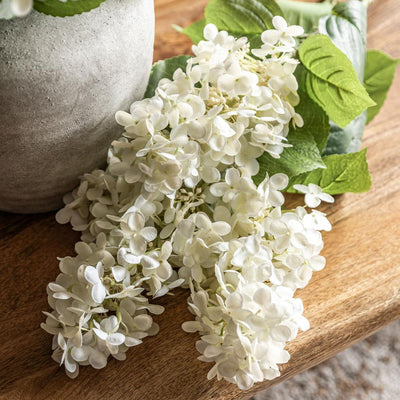 Vintage Cone Hydrangea Floral Bunch Ivory
