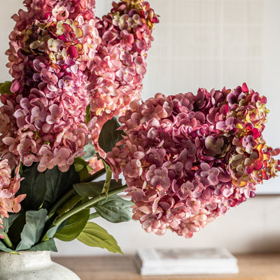 Vintage Hydrandea Bunch Pink