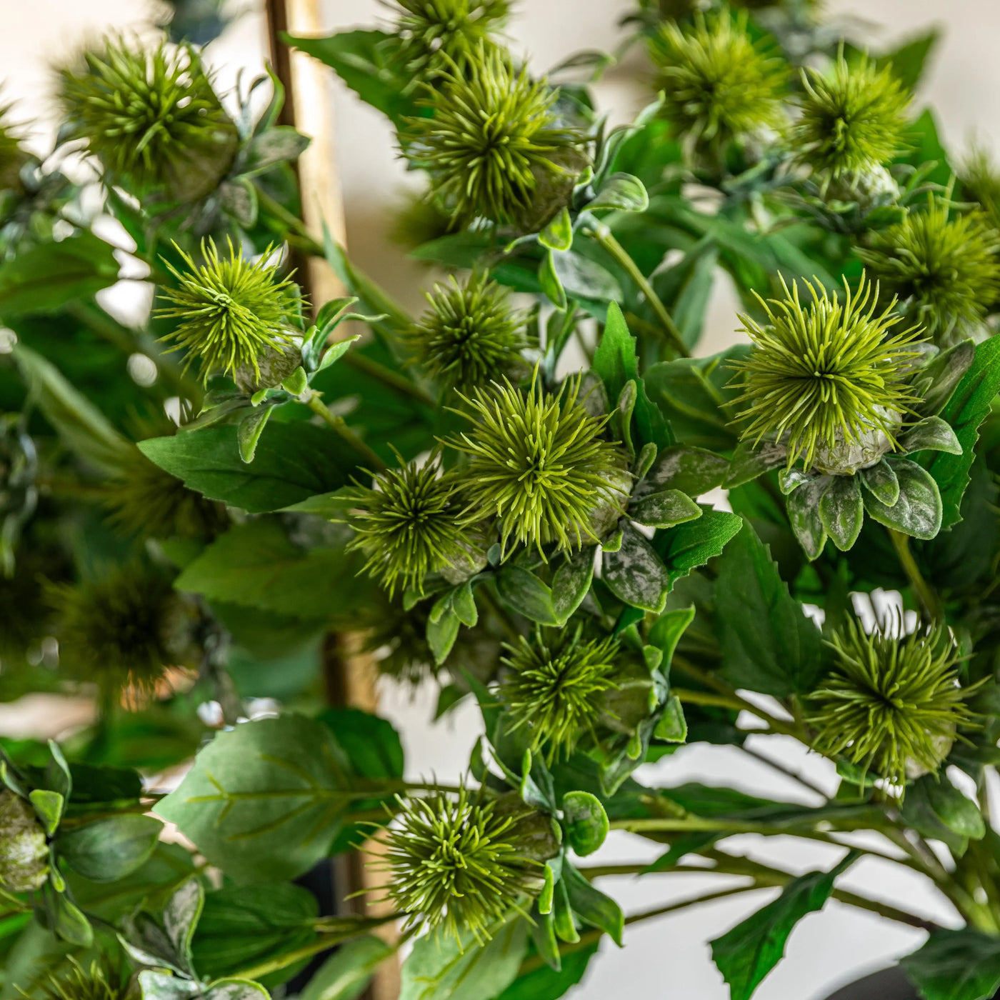 Faux Stem Thistle Green