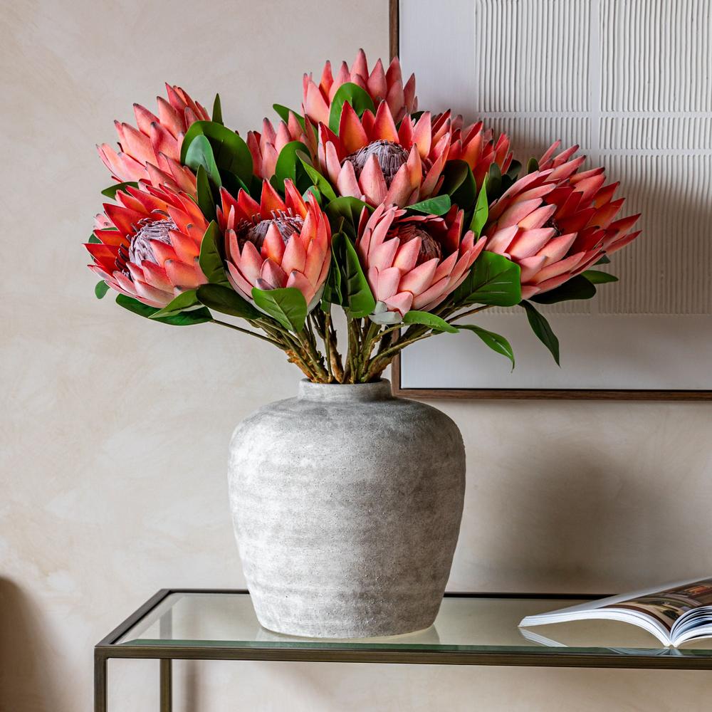 Faux Bunch Statement Tropical Apricot