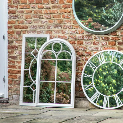 3x Nurstead Outdoor Mirrors White