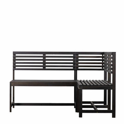 Volos Balcony Modular Bench Charcoal