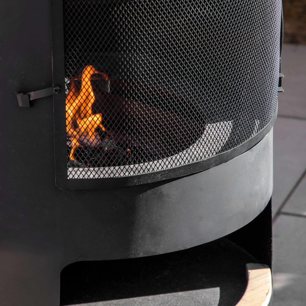 Foligno Chiminea With Pizza Shelf