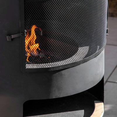 Foligno Chiminea With Pizza Shelf