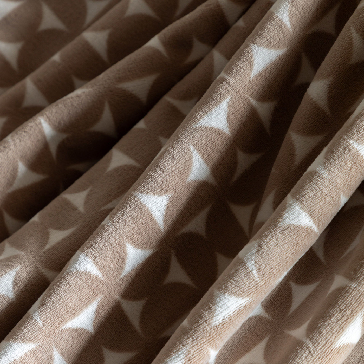 Modern Flannel Throw Taupe