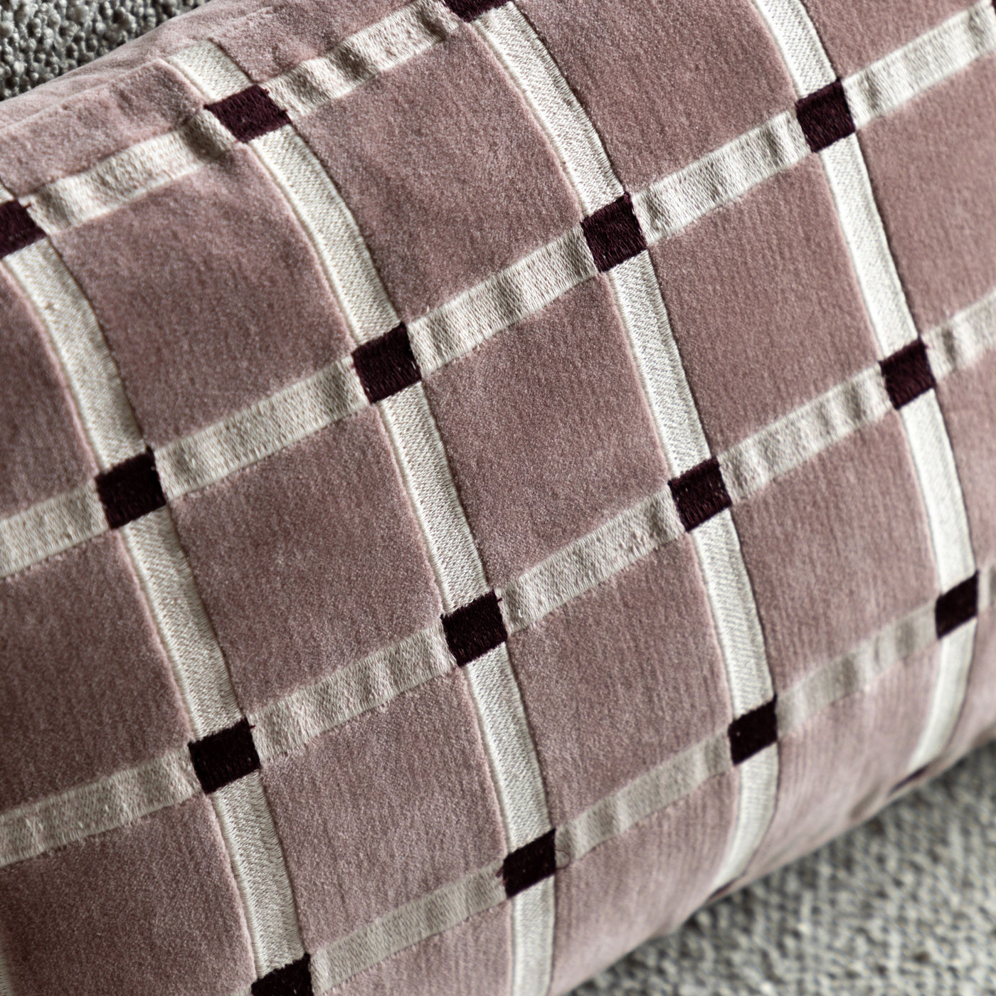 Sana Velvet Cushion Mauve