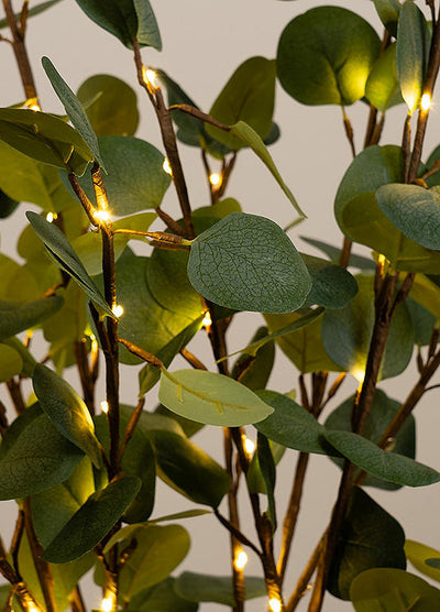 4x Eucalyptus Branch With Lights