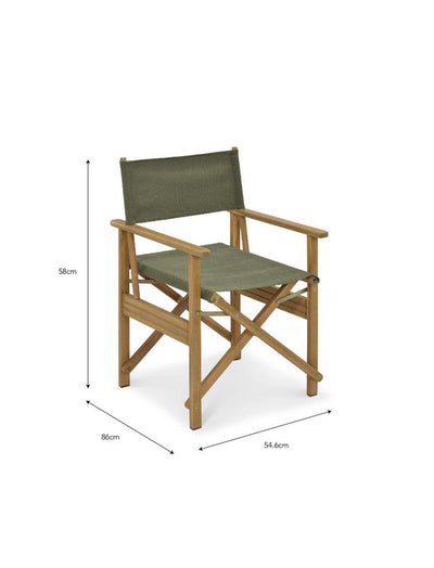Hayle Directors Chair Olive Green
