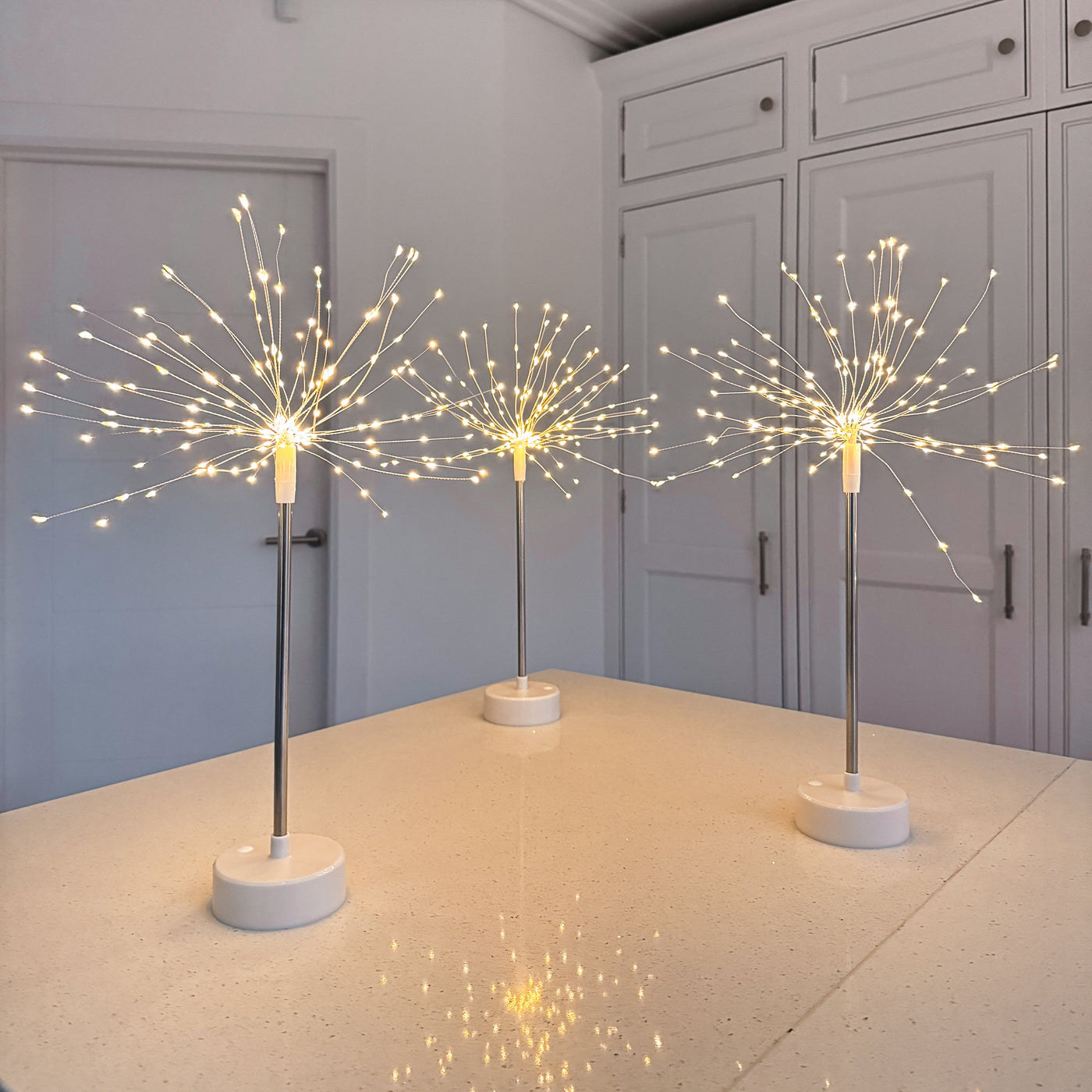 x6 XL Starburst Lights x6 Winter Tree LED Candle & Woodland Pack