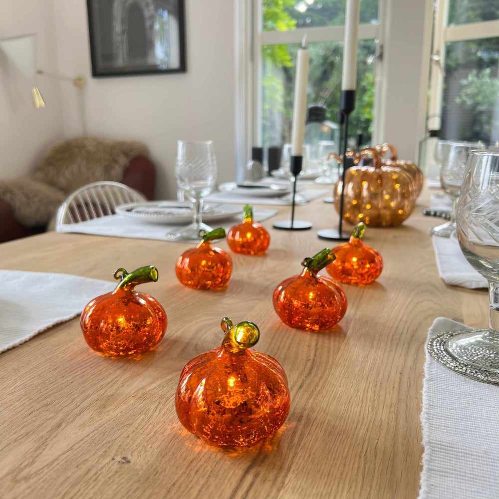 Fall Starburst Mottled Pumpkin Table Lights Pack