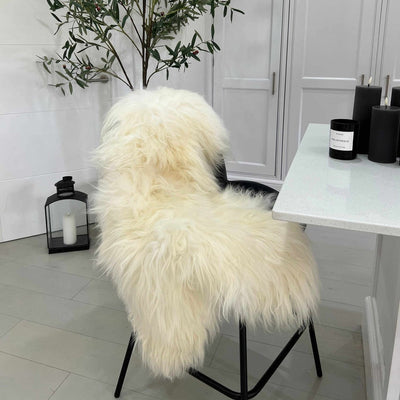 White Icelandic Sheepskin Rug