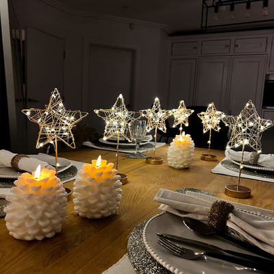 x12 Table Star Lights Gold