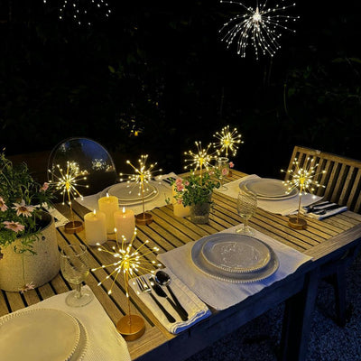 x12 Solar Lantern x6 Mini Table Starburst Pack