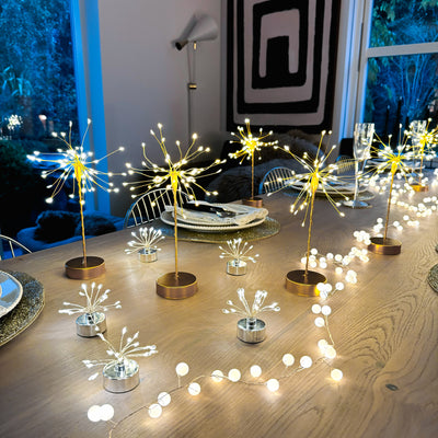 x12 Starburst Gold & x6 Starburst Tealights