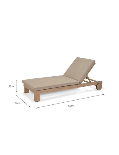 Porthallow Lounger Natural