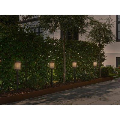 x4 Coupar Solar Garden Light Black