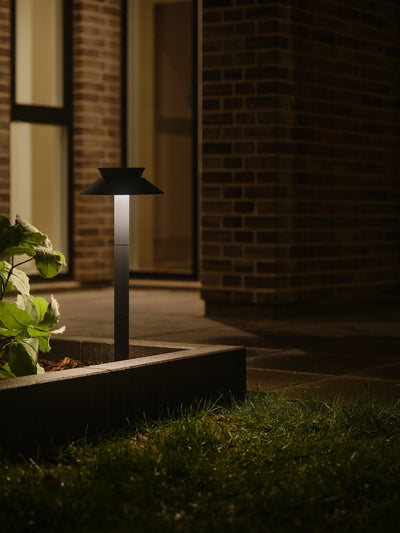 x2 Justina Solar Garden Light Anthracite