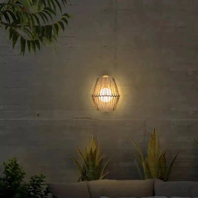 Chatham Wireless Wicker Wall Light