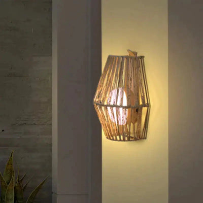 Chatham Wireless Wicker Wall Light