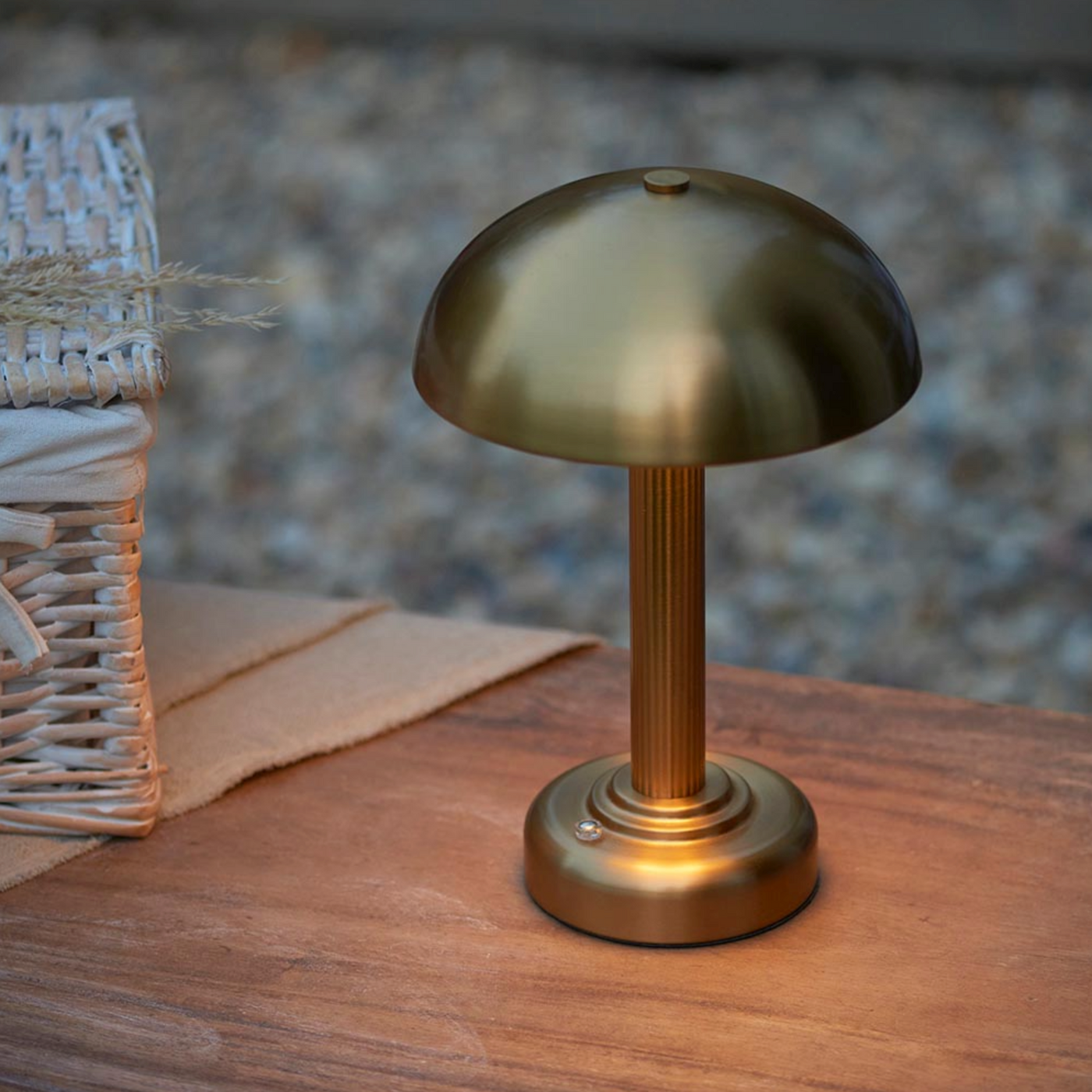 Bridport Rechargeable Table Lamp Warm Brass