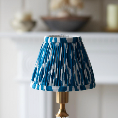 Morton Rechargeable Table Lamp with Ikat Shade