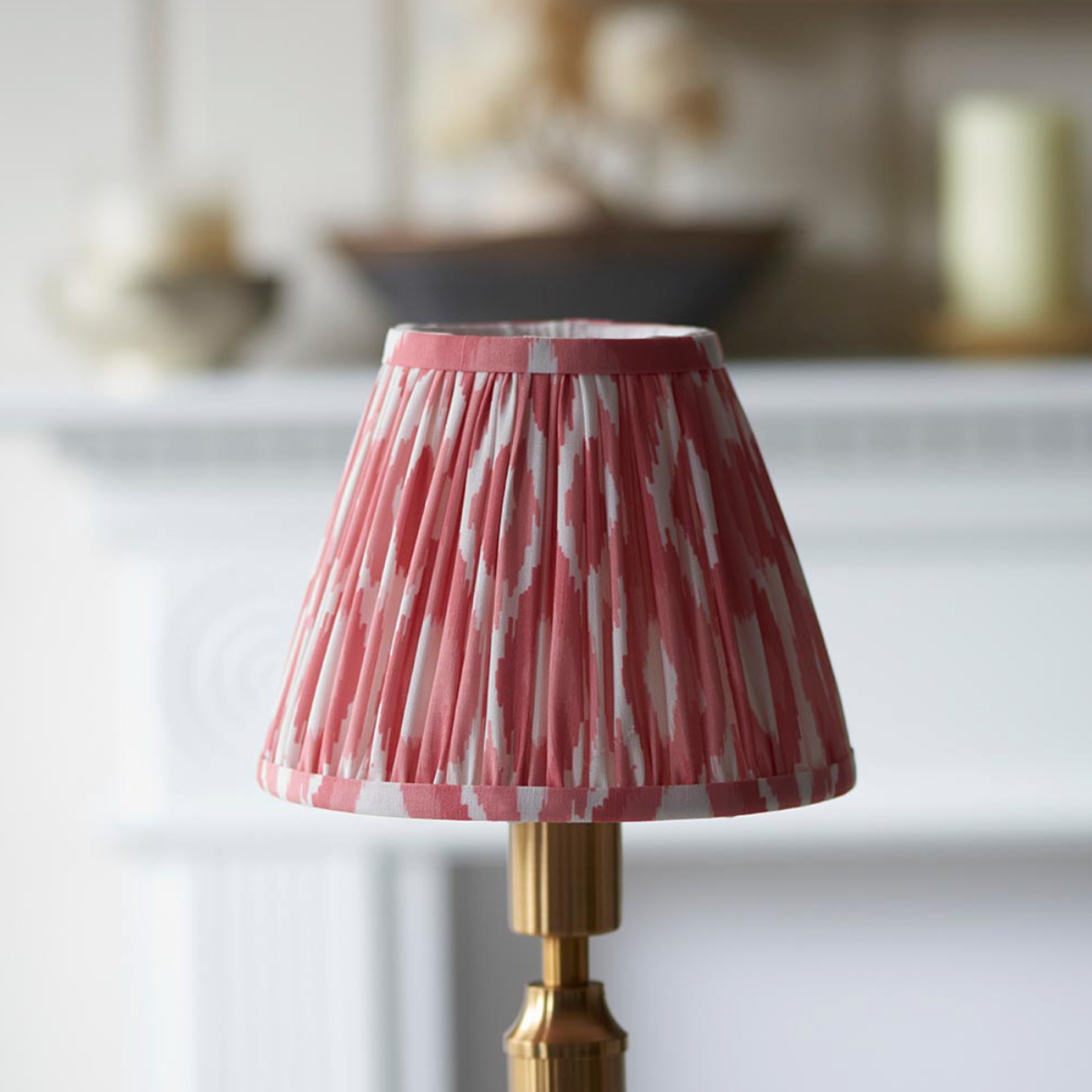 Trobridge Rechargeable Table Lamp with Ikat Shade