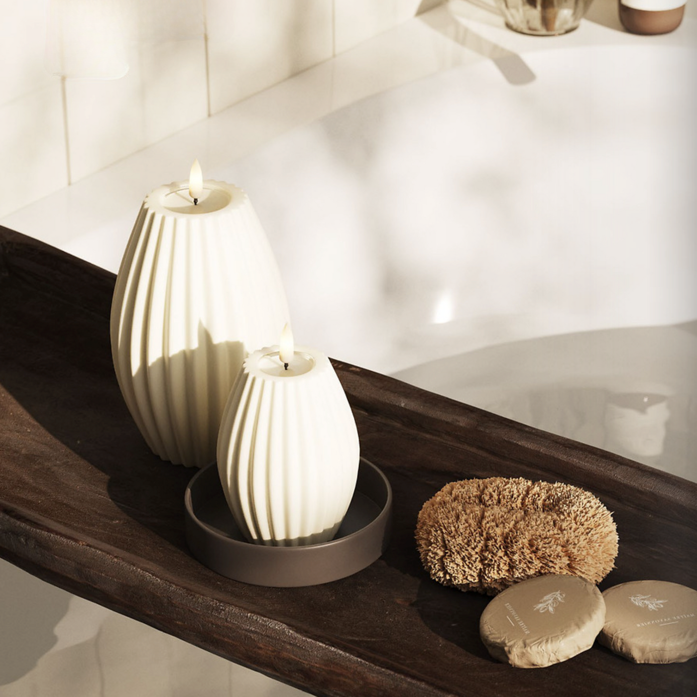 x6 LED Rill Candles Cream