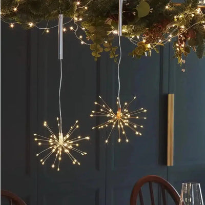 x18 Hanging Starburst Lights Copper