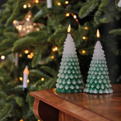 x2 Winter Tree Candles