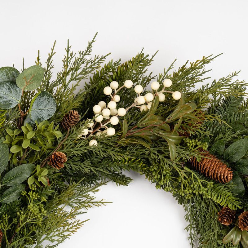 Oversized Velvet Wreath Bow