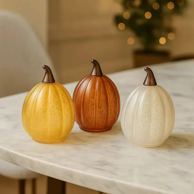 x6 Table Starburst x6 Glass Pumpkin Lights x12 Starburst Tealights Pack