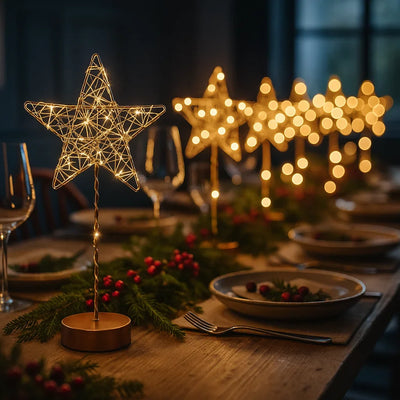 x6 Table Star Lights x6 Tealights