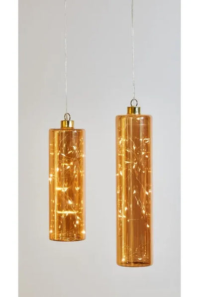x6 Glass Cylinders Amber