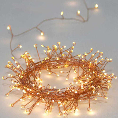 Cluster Garland Lights Copper